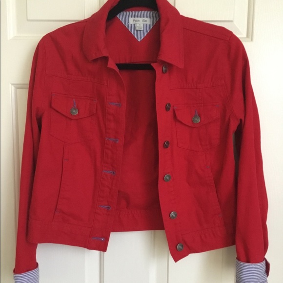 Red Jean Jacket - Picture 4 of 8